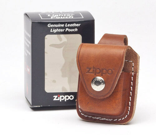 Zippo Lighter Pouch Fits Any Standard Lighter Brown Leather Construction Snap Closure 17040 -Zippo - Survivor Hand Precision Knives & Outdoor Gear Store