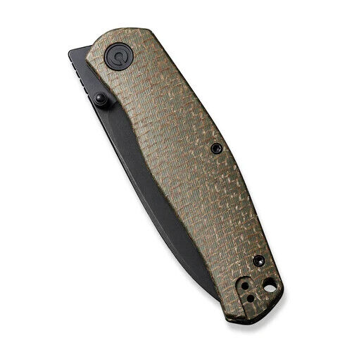 Civivi Sokoke Linerlock Folding Knife 3.38" Sandvik 14C28N Steel Drop Point Blade Green Burlap Micarta Handle C220072 -Civivi - Survivor Hand Precision Knives & Outdoor Gear Store