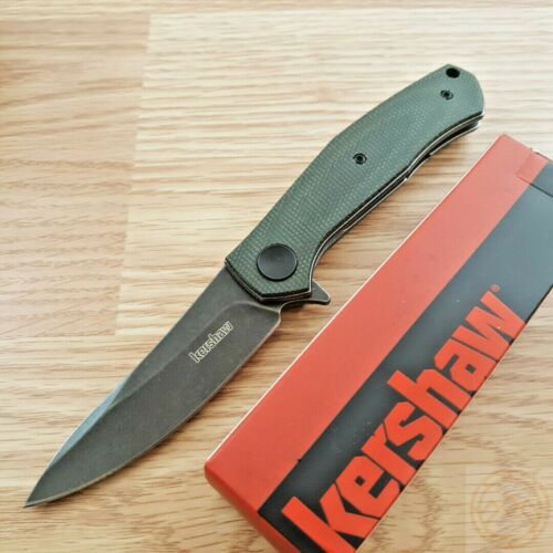 Kershaw Concierge Folding Knife 3.25" D2 Tool Steel Blade OD Green Micarta Handle 4020MCG -Kershaw - Survivor Hand Precision Knives & Outdoor Gear Store