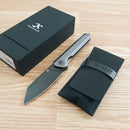 Kansept Knives Bulldozer Folding Knife 3.75" CPM-20CV Steel Blade Gray Titanium Handle 1028A2 -Kansept Knives - Survivor Hand Precision Knives & Outdoor Gear Store