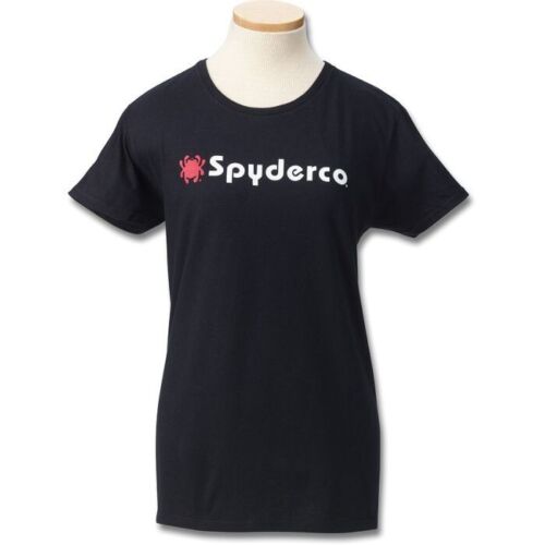 Spyderco Womens Logo T-Shirt XXL Logo On Front Cotton Construction Color Black TSWTWKXXL -Spyderco - Survivor Hand Precision Knives & Outdoor Gear Store