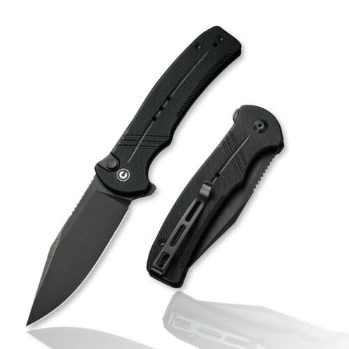 Civivi Cogent Folding Knife 3.5" 14C28N Sandvik Steel Blade Black G10 Handle C20038D1 -Civivi - Survivor Hand Precision Knives & Outdoor Gear Store