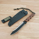 TOPS Ranger Bootlegger 2 Fixed Knife 5" 1095HC Steel Full Sawback Blade Tan Micarta RBL02 -TOPS - Survivor Hand Precision Knives & Outdoor Gear Store