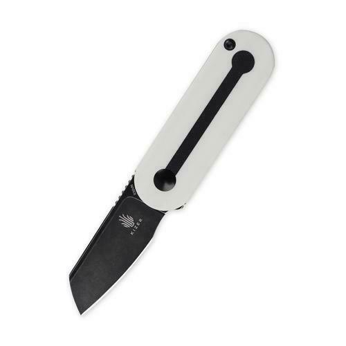 Kizer Cutlery Mini Bay Folding Knife 1.88" S35VN Steel Blade Black / White G10 Handle 2583A1 -Kizer Cutlery - Survivor Hand Precision Knives & Outdoor Gear Store