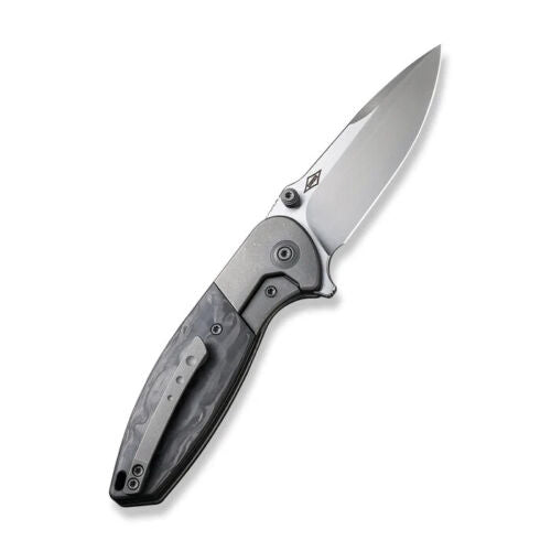 We Knife Co Nitro Mini Framelock Folding Knife 3.13" CPM-20CV Steel Drop Point Blade Marbled Carbon Fiber Handle 220151 -We Knife Co - Survivor Hand Precision Knives & Outdoor Gear Store