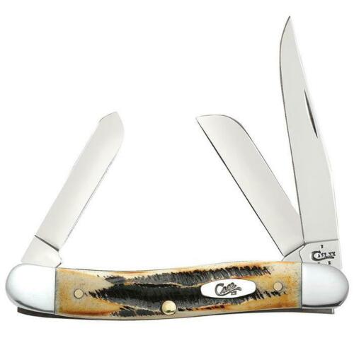 Case XX Medium Stockman Pocket Knife Stainless Blades Yellow Bonestag Handle 03578 -Case Cutlery - Survivor Hand Precision Knives & Outdoor Gear Store