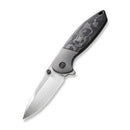 We Knife Co Nitro Mini Framelock Folding Knife 3.13" CPM-20CV Steel Drop Point Blade Marbled Carbon Fiber Handle 220151 -We Knife Co - Survivor Hand Precision Knives & Outdoor Gear Store