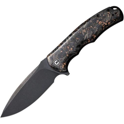 Civivi Praxis Folding Knife 3.75" 9Cr18MoV Steel Extended Tang Blade Shredded Carbon Fiber/Resin Handle C803I -Civivi - Survivor Hand Precision Knives & Outdoor Gear Store