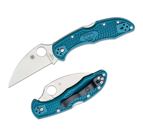 Spyderco Delica 4 Lockback Folding Knife 2.88" K390 Tool Steel Blade Blue FRN Handle 11FPWK390 -Spyderco - Survivor Hand Precision Knives & Outdoor Gear Store