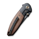 We Knife Co Nitro Mini Framelock Folding Knife 3.13" CPM-20CV Steel Drop Point Blade Brown Linen Micarta Handle 220154 -We Knife Co - Survivor Hand Precision Knives & Outdoor Gear Store