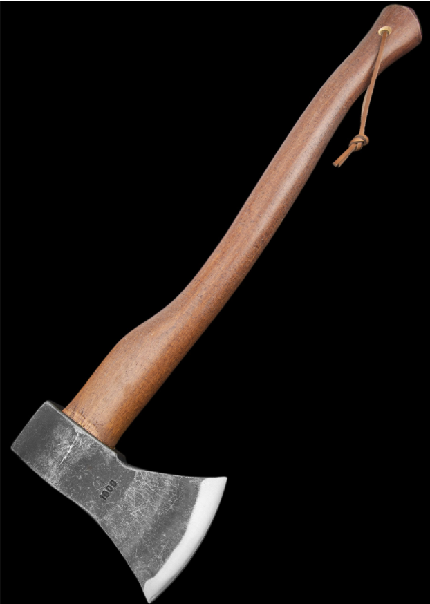 Fox Sekira Fixed 4.33" C45 Steel Axe Head Hickory Wood Finishing Walnut Handle 701 -Fox - Survivor Hand Precision Knives & Outdoor Gear Store