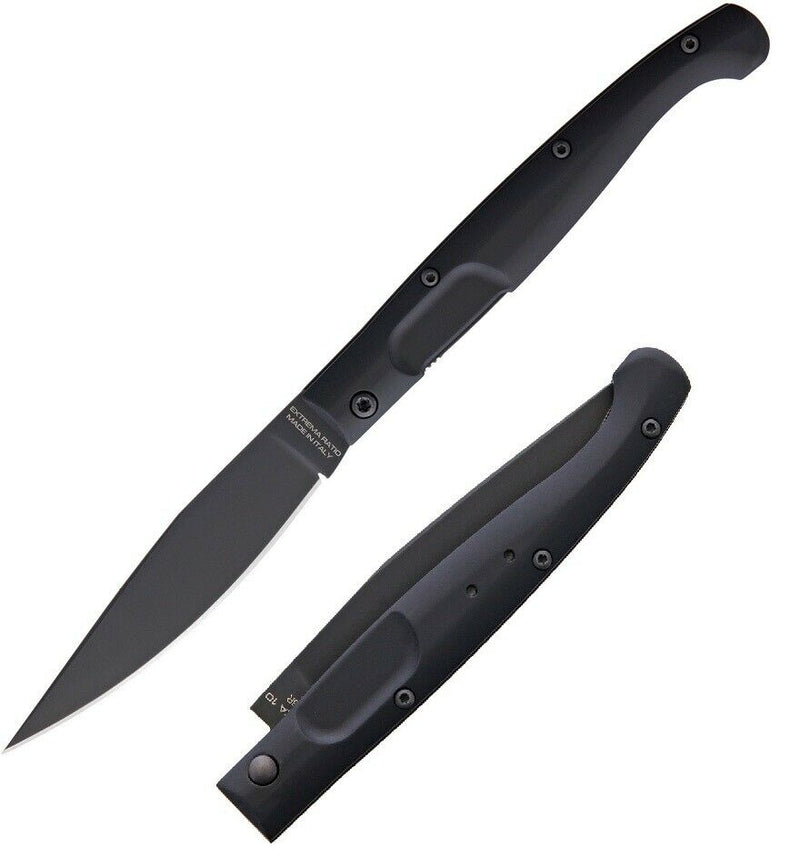 Extrema Ratio Resolza 10 Folding Knife 4" N690 Steel Blade Black Aluminum Handle 0168BLK -Extrema Ratio - Survivor Hand Precision Knives & Outdoor Gear Store