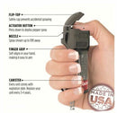 Mace Pocket Model/Alarm Combo 10% OC Pepper With UV Dye Stream Pattern Reaches Up To 10 Feet / 20 Bursts 80794 -Mace - Survivor Hand Precision Knives & Outdoor Gear Store