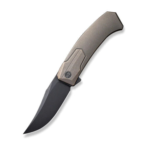 We Knife Co Shuddan Frame Folding Knife 3.5" CPM-20CV Steel Clip Point Blade Bronze Titanium Handle 210153 -We Knife Co - Survivor Hand Precision Knives & Outdoor Gear Store
