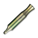 We Knife Co Green Anodized Finish Titanium Construction Whistle With Brown Paracord Lanyard A05CP -We Knife Co - Survivor Hand Precision Knives & Outdoor Gear Store