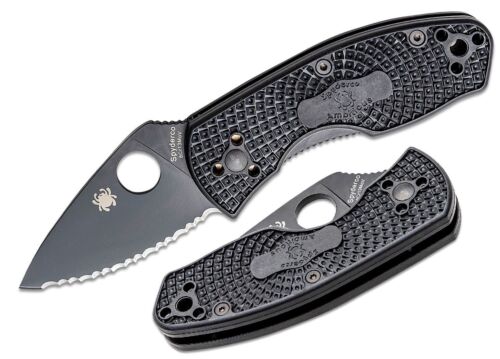 Spyderco Ambitious Folding Knife 2.31" 8Cr13MoV Steel Blade Black FRN Handle 148SBBK -Spyderco - Survivor Hand Precision Knives & Outdoor Gear Store