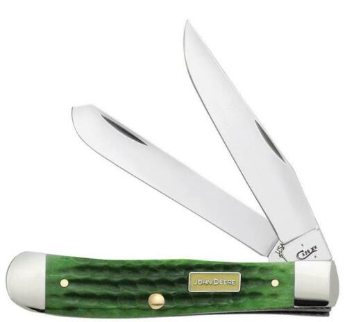 Case XX John Deere Trapper Pocket Knife Stainless Blades Corn Cob Jigged Bone 15707 -Case Cutlery - Survivor Hand Precision Knives & Outdoor Gear Store