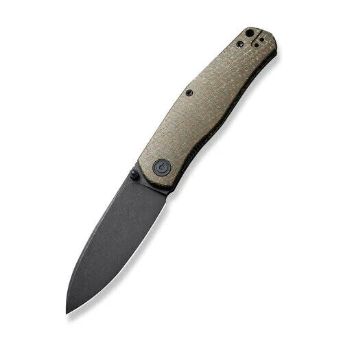 Civivi Sokoke Linerlock Folding Knife 3.38" Sandvik 14C28N Steel Drop Point Blade Green Burlap Micarta Handle C220072 -Civivi - Survivor Hand Precision Knives & Outdoor Gear Store