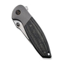 We Knife Co Nitro Mini Folding Knife 3.13" CPM-20CV Steel Drop Point Blade Black Linen Micarta Handle 220153 -We Knife Co - Survivor Hand Precision Knives & Outdoor Gear Store