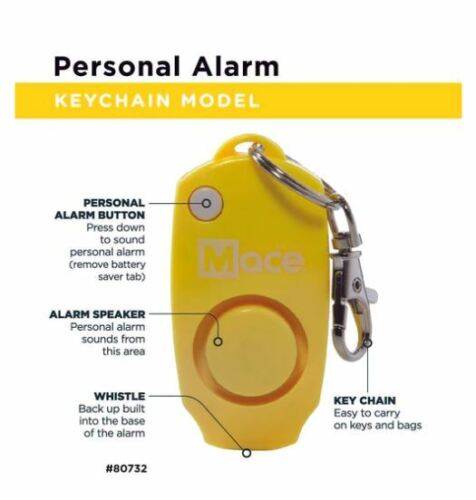 Mace Pocket Model/Alarm Combo 10% OC Pepper With UV Dye Stream Pattern Reaches Up To 10 Feet / 20 Bursts 80791 -Mace - Survivor Hand Precision Knives & Outdoor Gear Store