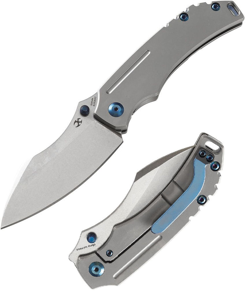 Kansept Knives Pelican EDC Framelock Folding Knife 3" S35VN Steel Blade Titanium Handle 1018A3 -Kansept Knives - Survivor Hand Precision Knives & Outdoor Gear Store