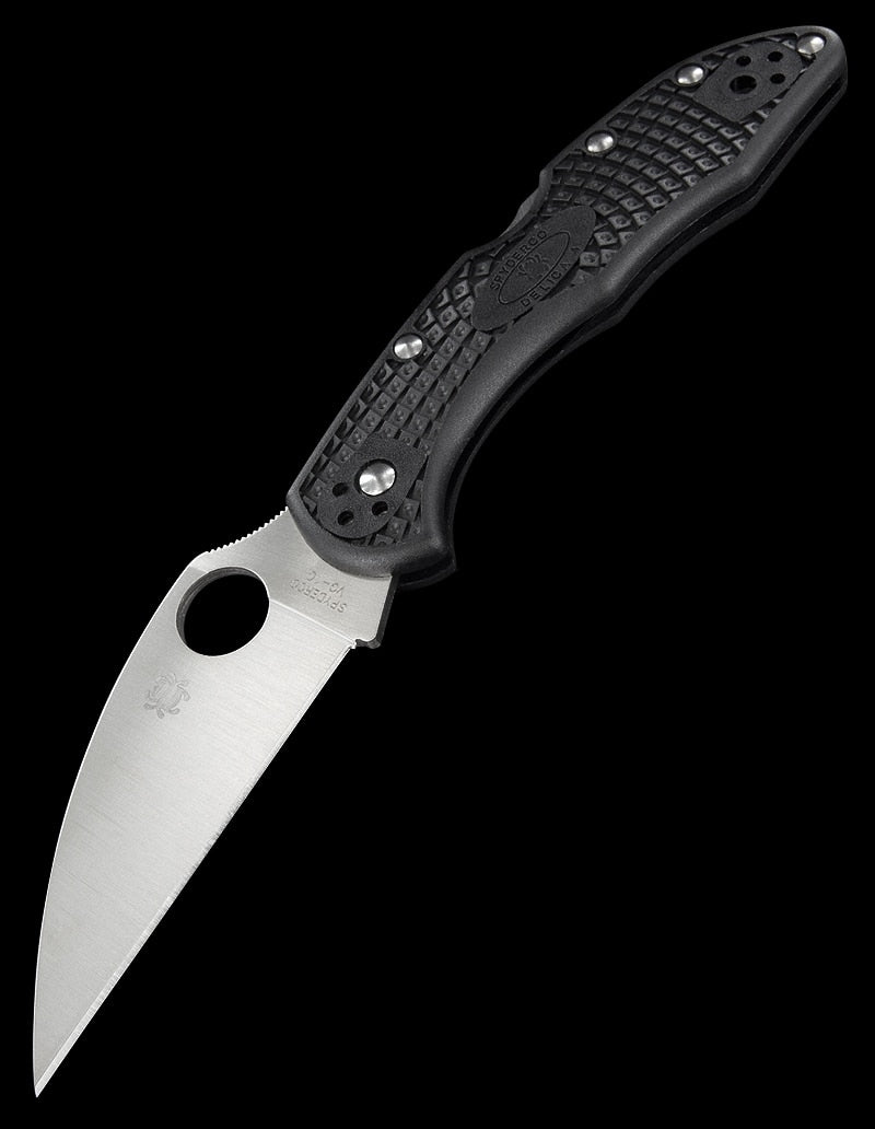 Spyderco Delica 4 Lightweight Folding Knife 3" VG-10 Steel Blade Black Handle C11FPWCBK -Spyderco - Survivor Hand Precision Knives & Outdoor Gear Store