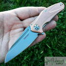 Kershaw Natrix Sub Framelock Folding Knife 2.75" D2 Tool Steel Blade Copper Handle 7006CU -Kershaw - Survivor Hand Precision Knives & Outdoor Gear Store