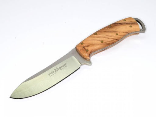 Fox Pachi Persian Fixed Knife 4.5" N690 Steel Full Tang Blade Olive Wood Handle 445OL -Fox - Survivor Hand Precision Knives & Outdoor Gear Store
