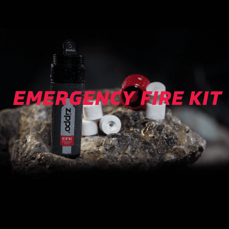 Zippo Lighter Emergency Fire Kit R ABS Plastic Construction Includes 5 Paraffin Wax Coated Spark Tinder 30072 -Zippo - Survivor Hand Precision Knives & Outdoor Gear Store