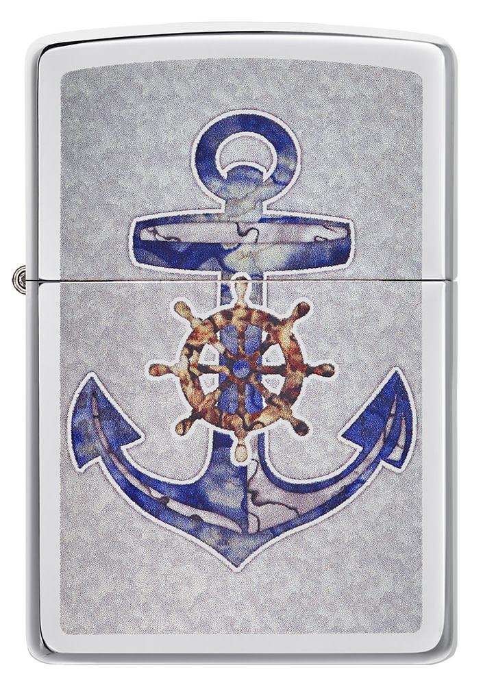 Zippo Lighter Anchor Design Feature Windproof All Metal Construction 19874 -Zippo - Survivor Hand Precision Knives & Outdoor Gear Store