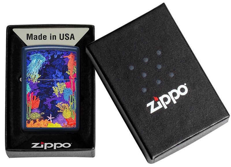 Zippo Lighter Sea Life Feature Windproof All Metal Construction 19871 -Zippo - Survivor Hand Precision Knives & Outdoor Gear Store