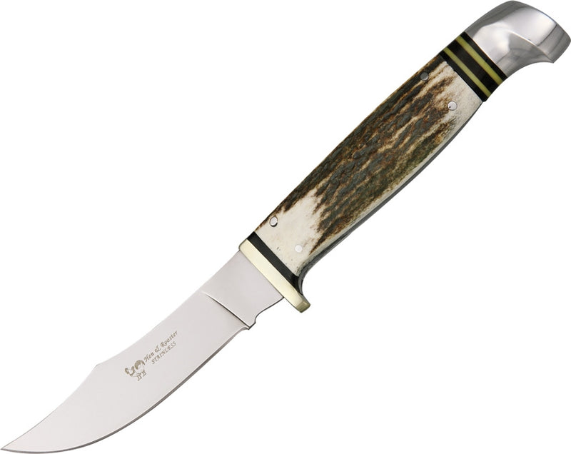 Hen & Rooster Bowie Fixed Knife 3.5" Stainless Steel Blade Stag Handle 5048 -Hen & Rooster - Survivor Hand Precision Knives & Outdoor Gear Store