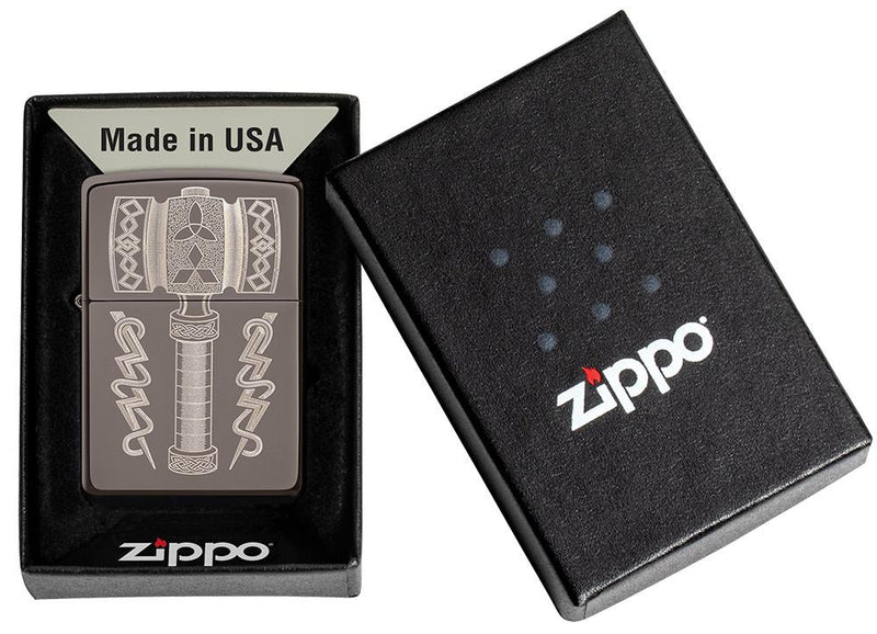 Zippo Lighter Thor's Hammer Feature Windproof All Metal Construction 19865 -Zippo - Survivor Hand Precision Knives & Outdoor Gear Store