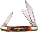 Frost Wrangler Pocket Knife Mirror Finish Stainless Blades Brown Bone Handle P112BRJB -Frost Cutlery - Survivor Hand Precision Knives & Outdoor Gear Store