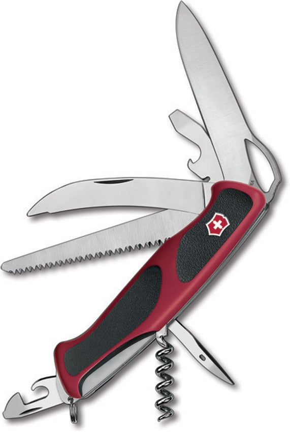 Victorinox Swiss Army Ranger Grip 57 Pocket Kinife Steel Implements Includes Screwdriver Nylon Handle 09583MC -Victorinox - Survivor Hand Precision Knives & Outdoor Gear Store