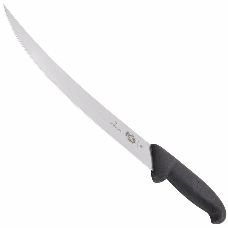 Victorinox Curved Butcher Kitchen Breaking Knife 10" Blade Black Fibrox Handle 5720325 -Victorinox - Survivor Hand Precision Knives & Outdoor Gear Store