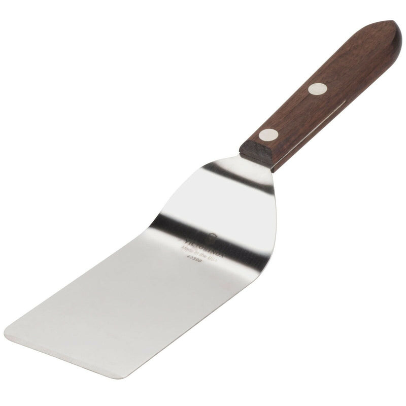 Victorinox Solid Grill Turner Kitchen Spatula Stainless Steel Walnut Wood Handle 762595 -Victorinox - Survivor Hand Precision Knives & Outdoor Gear Store