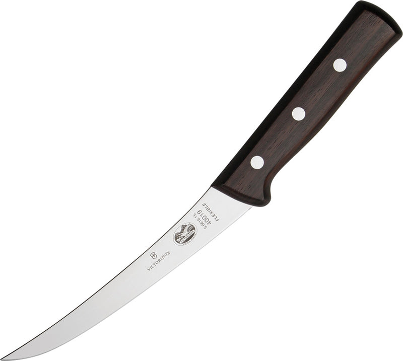 Victorinox Boning Knife 6" Curved Flexible Stainless Steel Blade Rosewood Handle 5661615 -Victorinox - Survivor Hand Precision Knives & Outdoor Gear Store