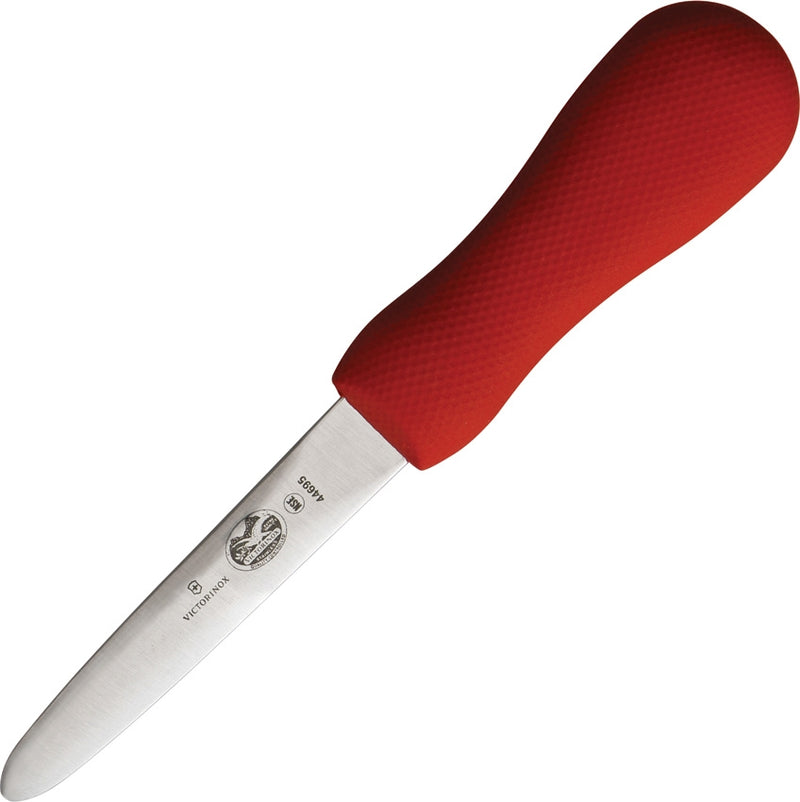 Victorinox Oyster Fixed Knife 4" Galveston Style Blade Red Super Grip Handle 763995 -Victorinox - Survivor Hand Precision Knives & Outdoor Gear Store