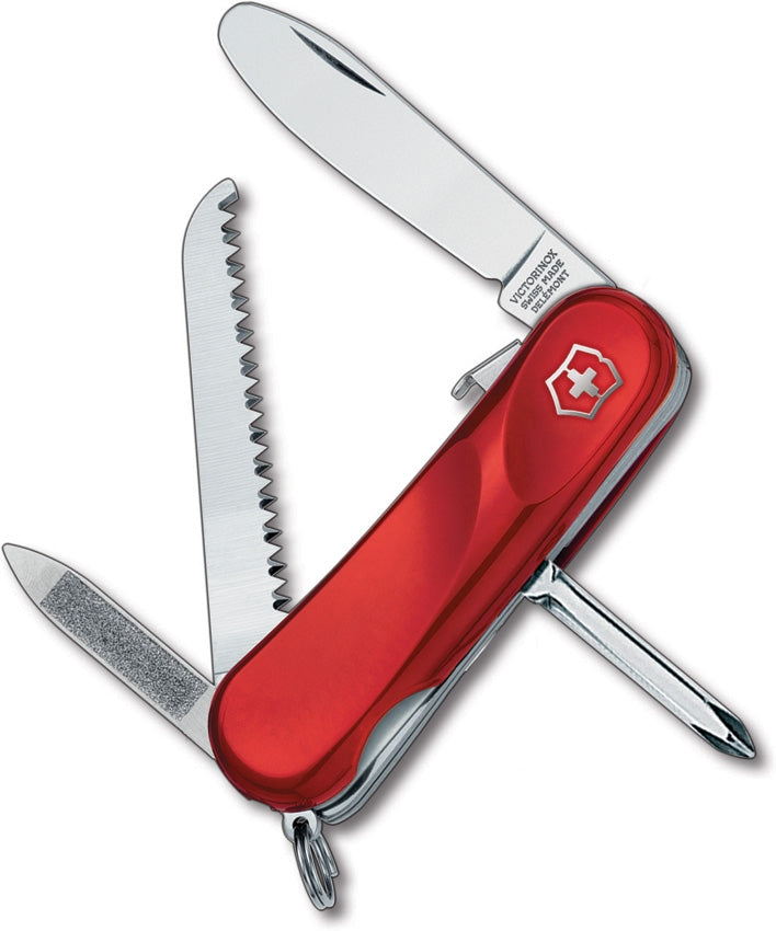 Victorinox Junior 9 Pocket Knife Stainless Blade Tools Include With Screwdriver Red Handle 24213SKEX2 -Victorinox - Survivor Hand Precision Knives & Outdoor Gear Store