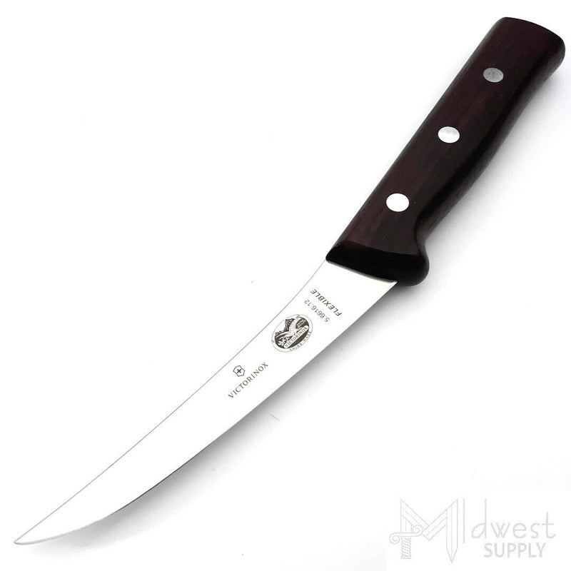 Victorinox Boning Knife 5" Stainless Steel Flexible Blade Rosewood Handle 5661612 -Victorinox - Survivor Hand Precision Knives & Outdoor Gear Store