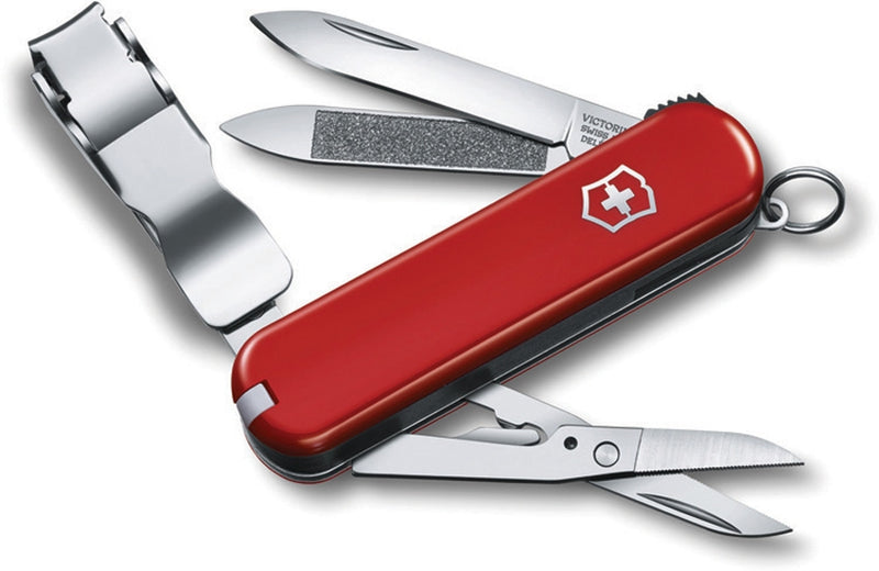 Victorinox Nail Clip 580 Pocket Knife Stainless Steel Blade Tools Include Scissors Red Handle 06463 -Victorinox - Survivor Hand Precision Knives & Outdoor Gear Store