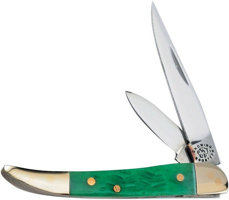 Frost Cutlery Toothpick Pocket Knife Stainless Steel Blades Green Bone Handle 973DGPB -Frost Cutlery - Survivor Hand Precision Knives & Outdoor Gear Store