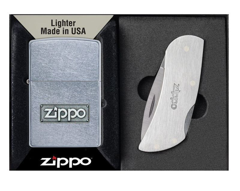 Zippo Lighter And Knife Set Windproof Refill Metal Construction MADE IN USA 17758 -Zippo - Survivor Hand Precision Knives & Outdoor Gear Store